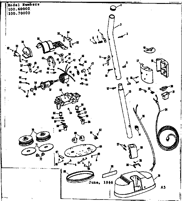Kenmore 10060000 floor polisher diagram