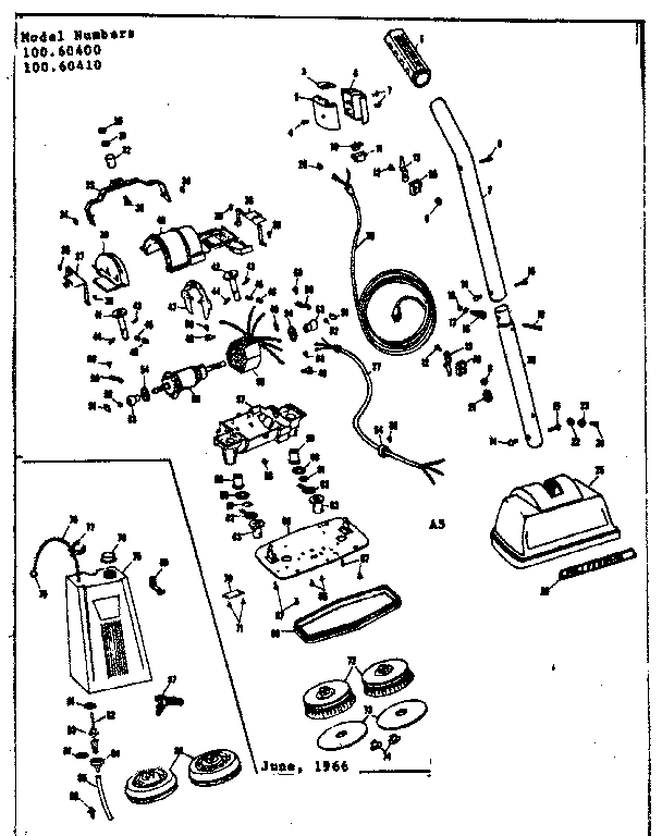 Kenmore 10060400 floor polisher diagram