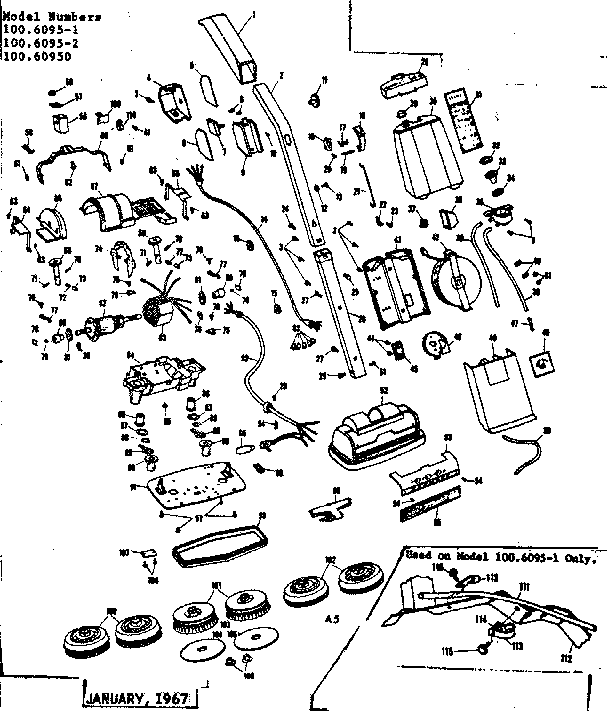 Kenmore 1006095-2 floor polisher diagram