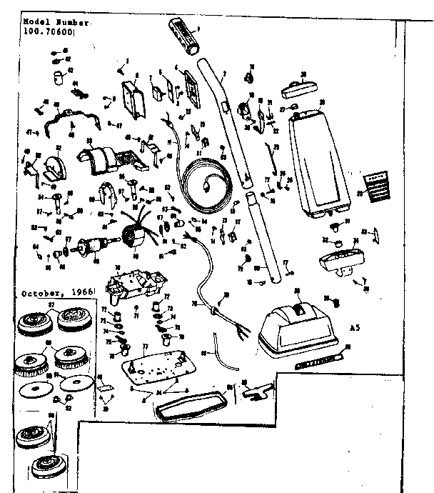 Kenmore 10070600 floor polisher diagram