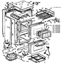 Kenmore 1033076580 body section diagram