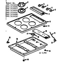 Kenmore 1033136541 main top section diagram