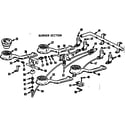 Kenmore 1033136502 burner section diagram