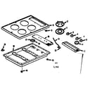 Kenmore 1033156561 main top section diagram