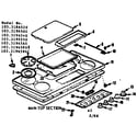 Kenmore 1033196590 main top section diagram