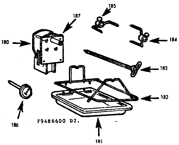 Kenmore 1039486640 oven rotisserie diagram