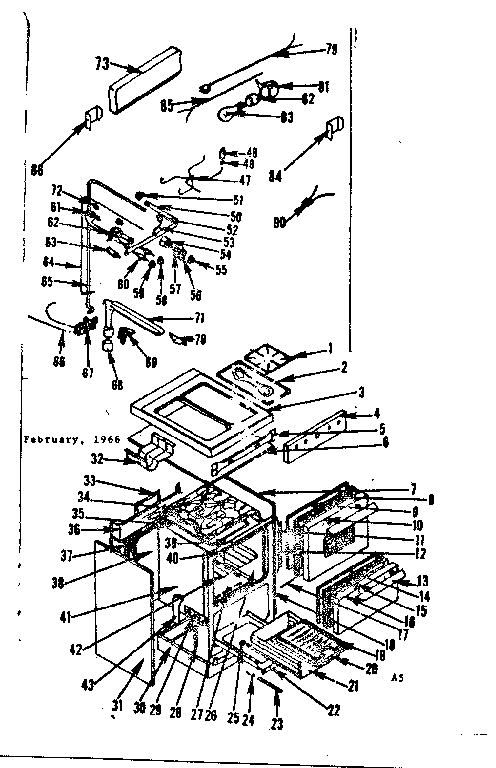 Kenmore 119722690 body section diagram
