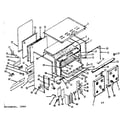 Kenmore 1197826640 upper oven body section diagram