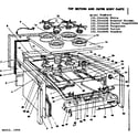 Kenmore 1553546640 top section and outer body parts diagram