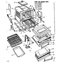 Kenmore 1553546640 oven and broiler parts diagram