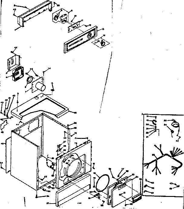 Kenmore 1106607400 machine sub-assembly diagram