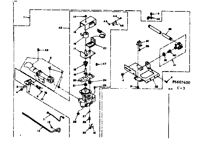 Kenmore 1106607400 burner assembly diagram