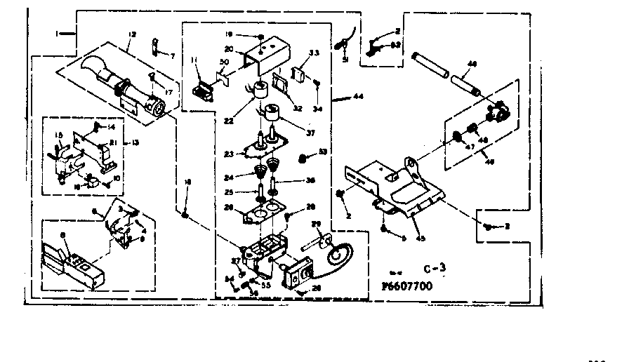 Kenmore 1106607700 burner assembly diagram