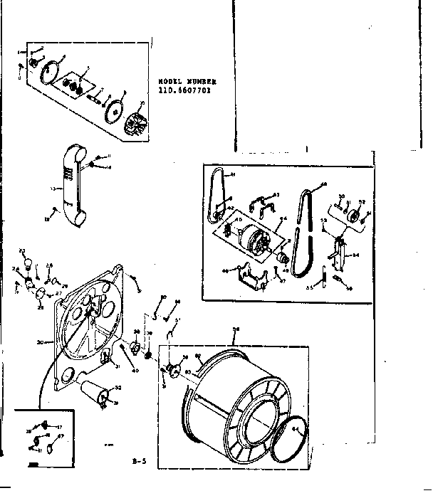 Kenmore 1106607701 bulkhead assembly diagram