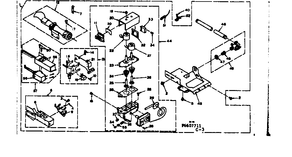 Kenmore 1106607711 burner assembly diagram