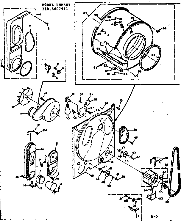 Kenmore 1106607911 bulkhead assembly diagram
