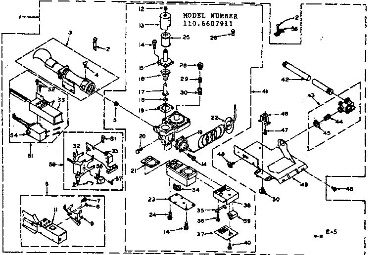 Kenmore 1106607911 burner assembly diagram