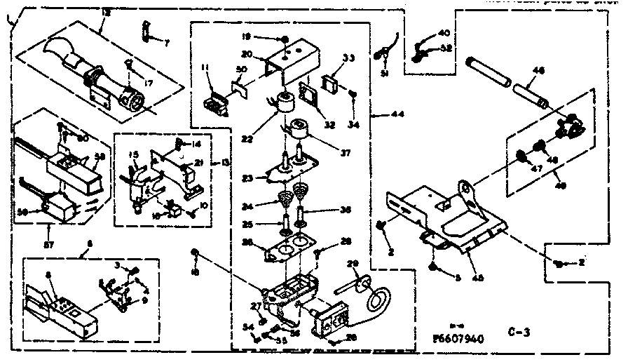 Kenmore 1106607940 burner assembly diagram