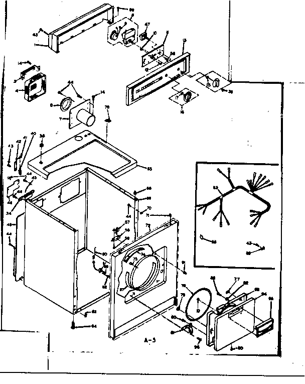 Kenmore 1106608500 machine sub-assembly diagram