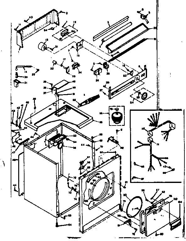 Kenmore 1106608800 machine sub-assembly diagram