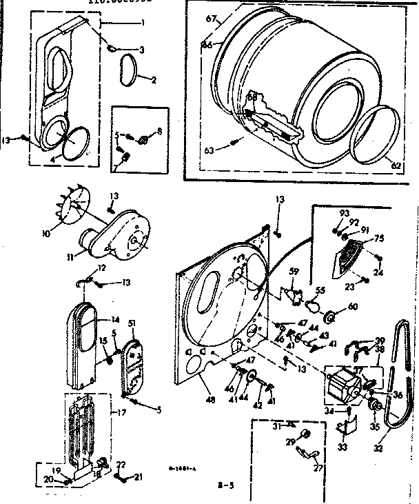 Kenmore 1106608931 bulkhead assembly diagram