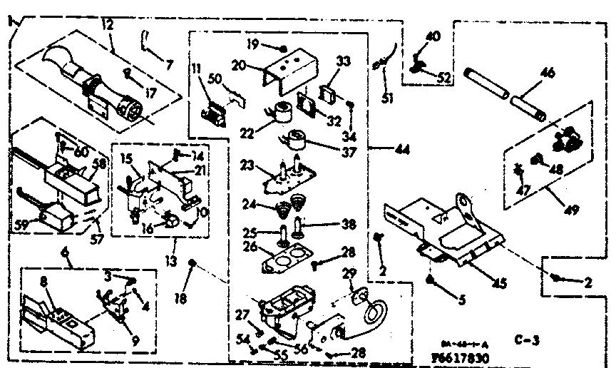 Kenmore 1106617830 burner assembly diagram
