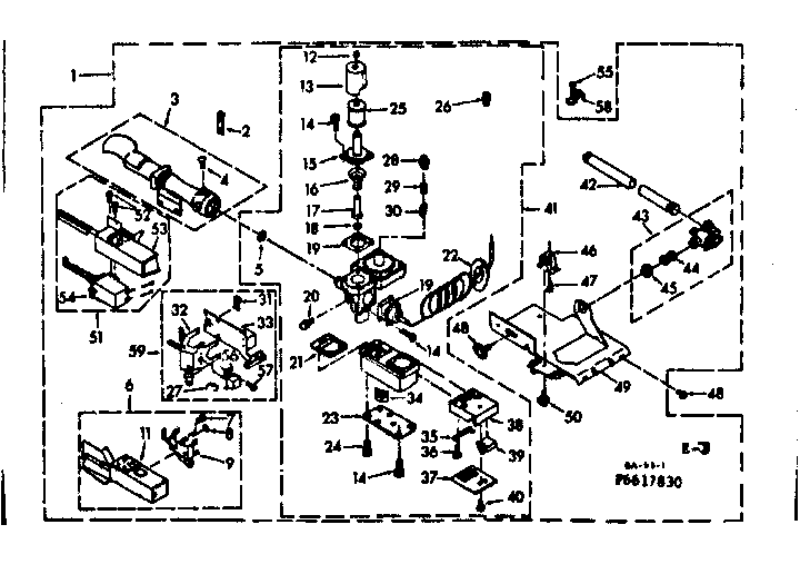 Kenmore 1106617830 burner assembly diagram