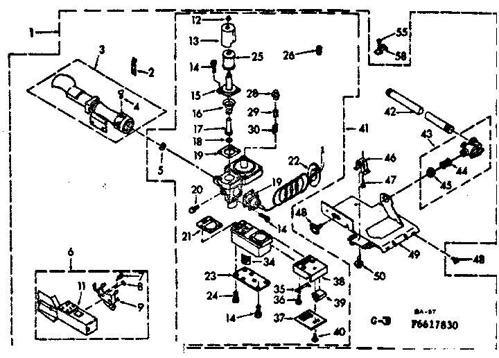Kenmore 1106617830 burner assembly diagram
