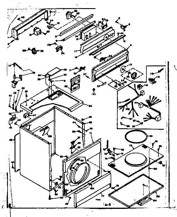 Kenmore 1106618830 machine sub-assembly diagram