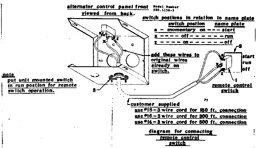 Craftsman 5803156-5 connecting remote control switch diagram