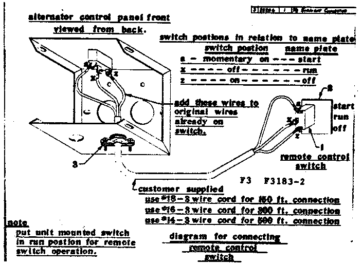 Craftsman 5803183-2 connecting remote control switch diagram