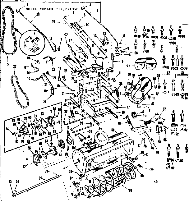 Craftsman 917251350 replacement parts diagram