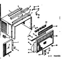 Kenmore 10666080 cabinet parts diagram