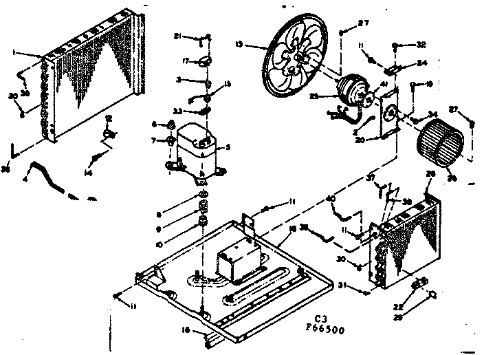 Kenmore 10666500 unit parts diagram