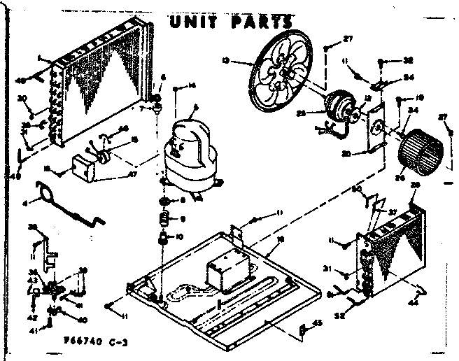 Kenmore 10666740 unit parts diagram