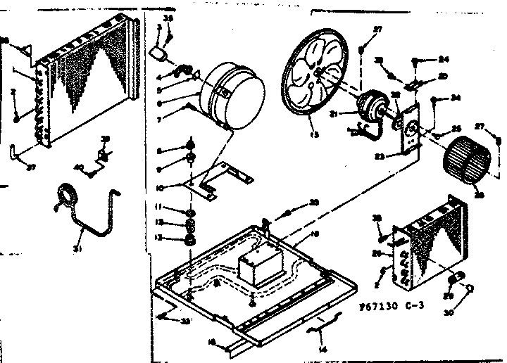 Kenmore 10667130 unit parts diagram