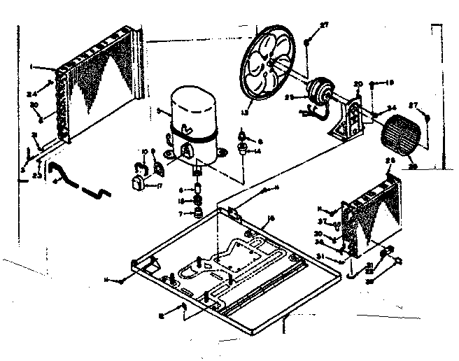 Kenmore 10667800 unit parts diagram