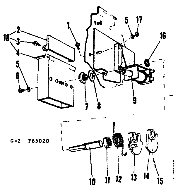 Kenmore 58765020 detergent cup details diagram