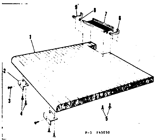 Kenmore 58765050 top details diagram