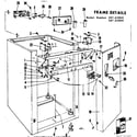 Kenmore 58765840 frame details diagram
