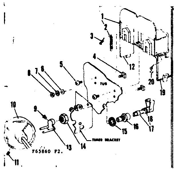 Kenmore 58765950 detergent cup details diagram