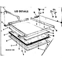 Kenmore 58765910 lid details diagram