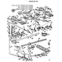 Kenmore 1037466606 burner section diagram