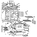 Kenmore 1037466635 body section diagram