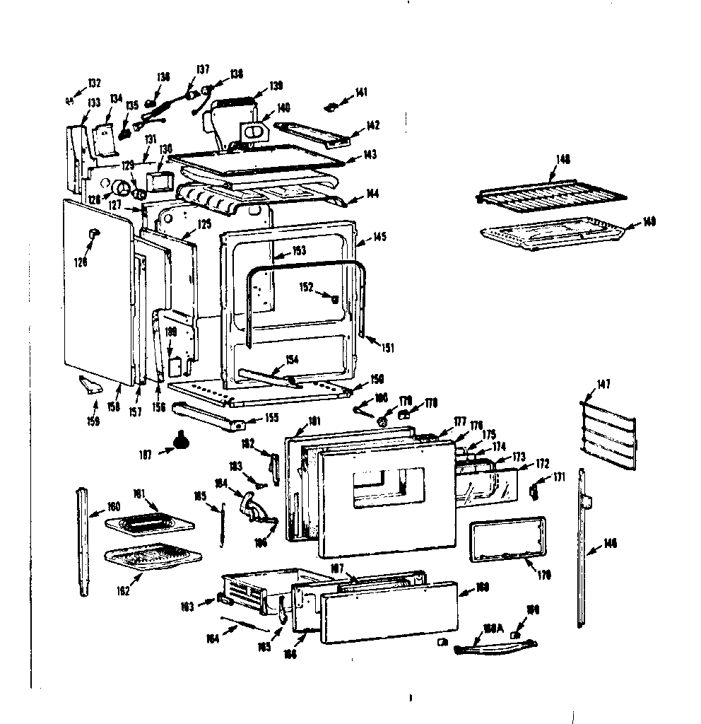Kenmore 1037466631 body section diagram