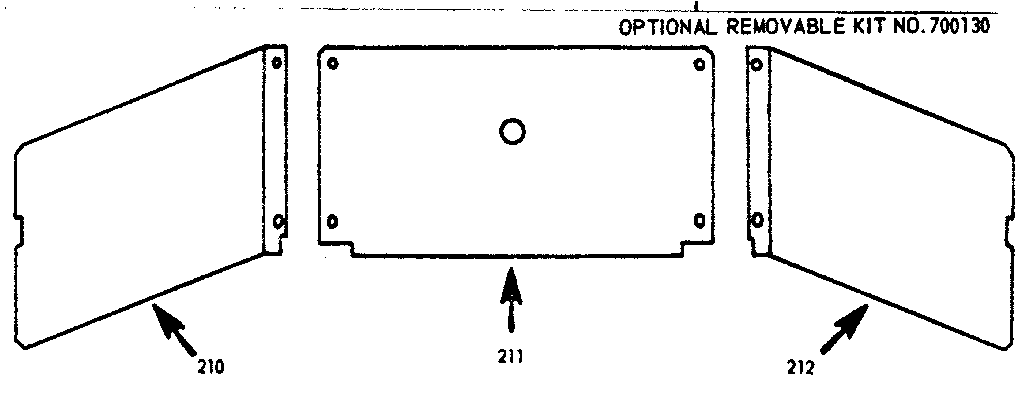 Kenmore 1037466631 optional removable kit no. 700130 diagram