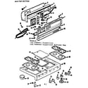 Kenmore 1037486641 main top section diagram