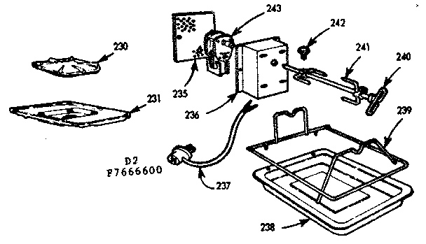 Kenmore 1037666605 optional equipment diagram