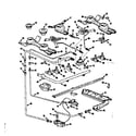 Kenmore 1037666601 burner section diagram