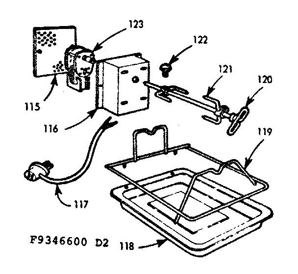 Kenmore 1039346640 optional equipment diagram